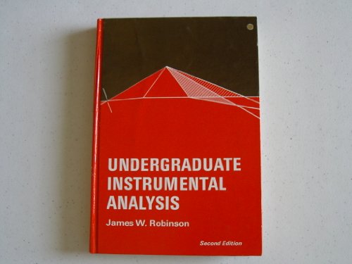 9780824760823: Undergraduate Instrumental Analysis.