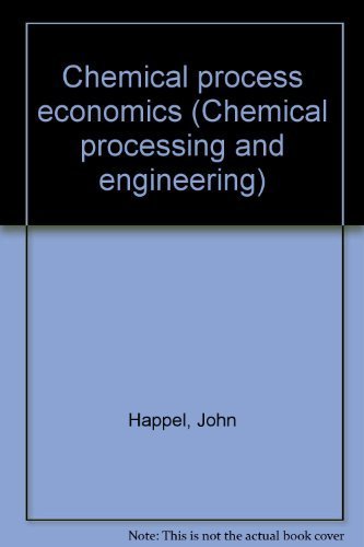 Imagen de archivo de Chemical Process Economics (2nd Edn) (Chemical Processing and Engineering) (Volume 1) a la venta por Anybook.com