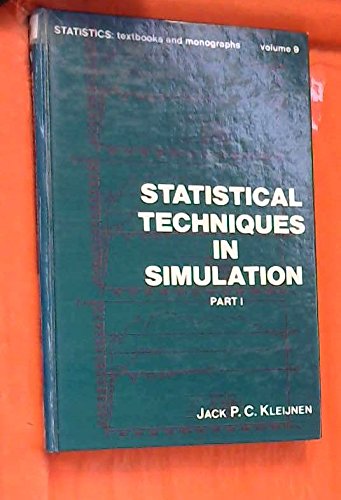 Beispielbild fr Statistical Techniques in Simulation Part I zum Verkauf von Wonder Book