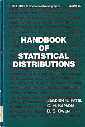 9780824763626: Handbook of statistical distributions (Statistics, textbooks and monographs ; v. 20)