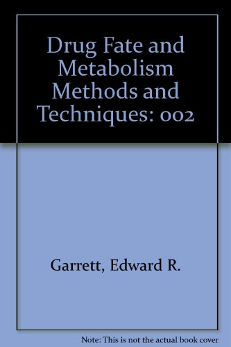 Imagen de archivo de Drug Fate Metabolism. Methods and Techniques Volume 1 a la venta por Zubal-Books, Since 1961