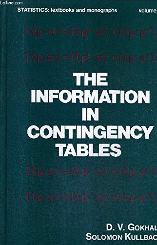 9780824766986: The information in contingency tables (Statistics, textbooks and monographs ; v. 23)