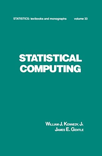 Beispielbild fr Statistical Computing zum Verkauf von Ammareal