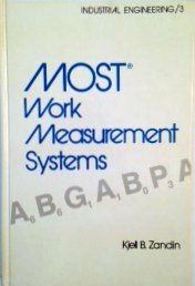 9780824768997: Most Work Measurement Systems (Industrial Engineering / 3)