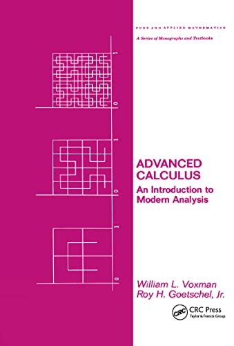 Beispielbild fr Advanced Calculus : An Introduction to Modern Analysis zum Verkauf von Blackwell's