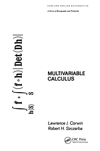 Stock image for Multivariable Calculus (Chapman & Hall/CRC Pure and Applied Mathematics) for sale by Chiron Media