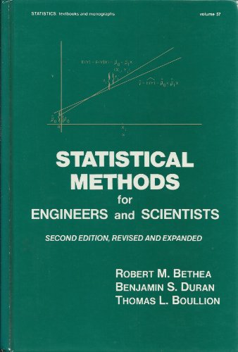 Statistical Methods for Engineers and Scientists: Second Edition, Revised and Expanded