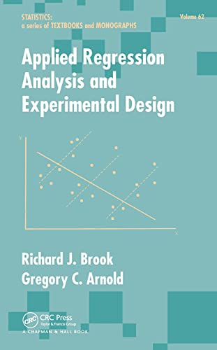 Imagen de archivo de Applied Regression Analysis and Experimental Design a la venta por Bingo Books 2