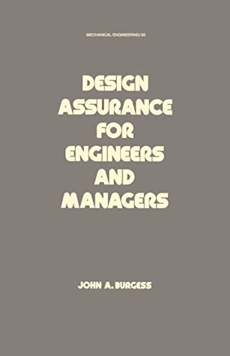 Beispielbild fr Design Assurance for Engineers and Managers Vol. 35 zum Verkauf von Better World Books