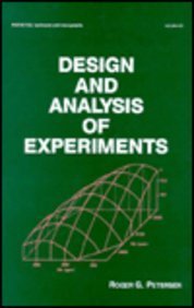 Design and Analysis of Experiments