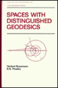 Stock image for Spaces With Distinguished Geodesics (Pure & Applied Mathematics) for sale by Metakomet Books