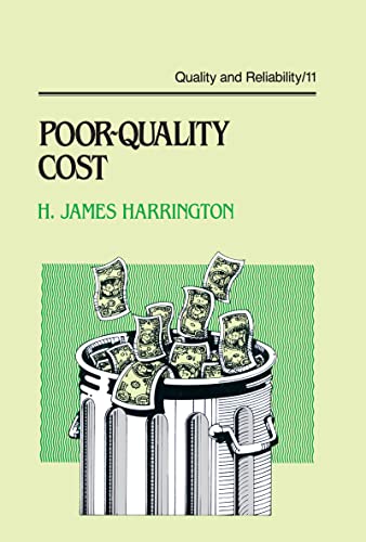 Beispielbild fr Poor-Quality Cost: Implementing, Understanding, and Using the Cost of Poor Quality zum Verkauf von ThriftBooks-Atlanta