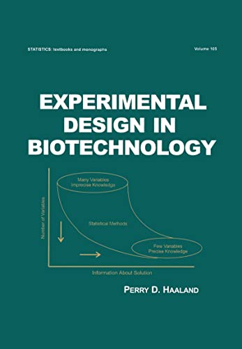 Beispielbild fr Experimental Design in Biotechnology (Statistics: A Series of Textbooks and Monographs) zum Verkauf von GF Books, Inc.