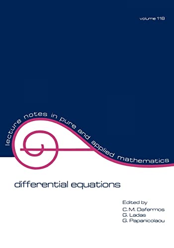 Stock image for Differential Equations: Proceedings of the 1987 Equadiff Conference (Lecture Notes in Pure and Applied Mathematics) for sale by Zubal-Books, Since 1961