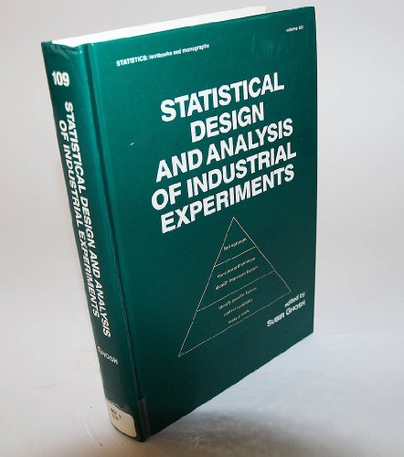 Stock image for Statistical Design and Analysis of Industrial Experiments (Statistics textbooks and monographs series) for sale by MB Books