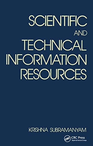 9780824782979: Scientific and Technical Information Resources (Books in Library and Information Science Series)