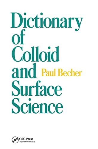 Dictionary Of Colloid And Surface Science