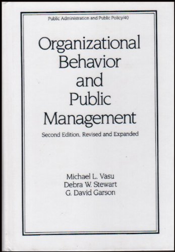 Beispielbild fr Organizational Behavior and Public Management zum Verkauf von ThriftBooks-Atlanta