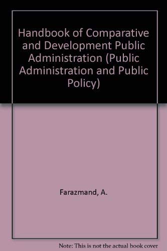 Stock image for Handbook of Comparative and Development Public Administration for sale by Basi6 International