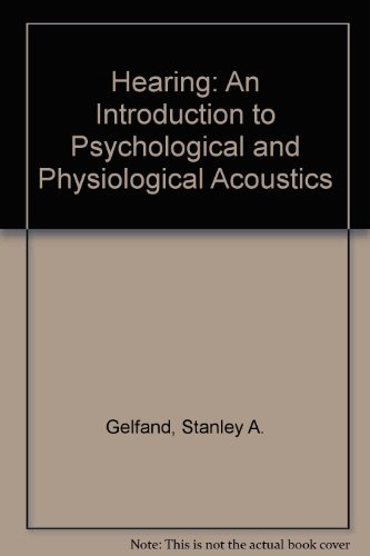 Imagen de archivo de Hearing: An Introduction to Psychological and Physiological Acoustics: 2nd ed, Rev & Exp a la venta por Bingo Used Books