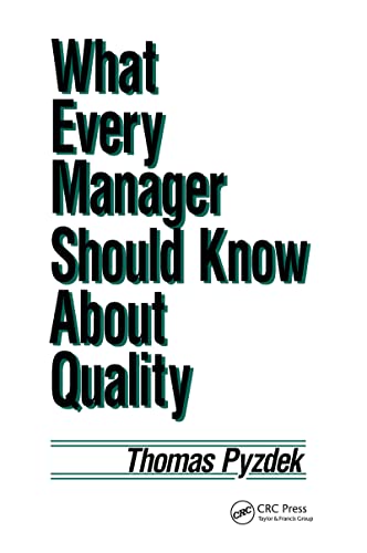 Stock image for What Every Manager Should Know about Quality for sale by Wonder Book