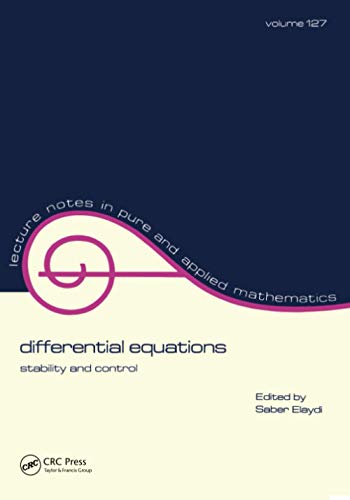 Imagen de archivo de Differential Equations: Stability and Control (Pure and Applied Mathematics) a la venta por Zubal-Books, Since 1961
