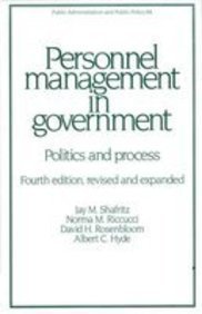 Beispielbild fr Personnel Management in Government: Politics and Process (Public Administration and Public Policy, No 44) zum Verkauf von Wonder Book