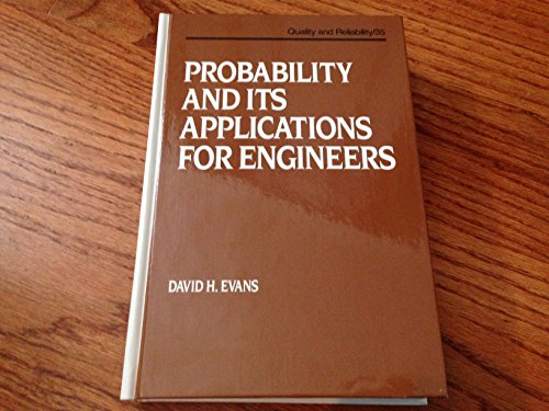 Beispielbild fr Probability and Its Applications for Engineers (Quality and Reliability) zum Verkauf von Anybook.com