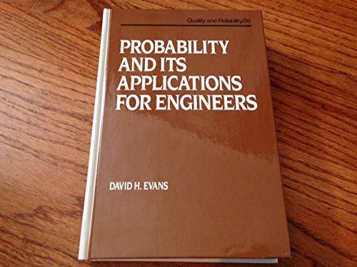 9780824786564: Probability and its Applications for Engineers (Quality and Reliability)