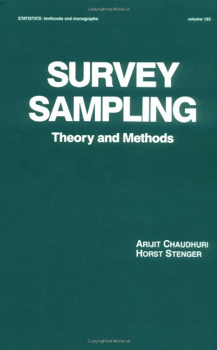 Beispielbild fr Survey Sampling: Theory and Methods (Statistics: A Series of Textbooks and Monographs) zum Verkauf von Books From California