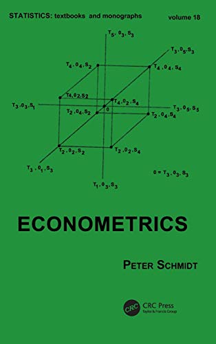 Imagen de archivo de Econometrics (Statistics: A Series of Textbooks and Monographs) a la venta por Hawking Books