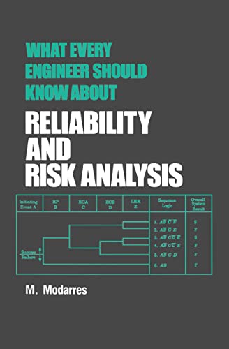 What Every Engineer Should Know about Reliability and Risk Analysis (9780824789589) by Modarres, Mohammad