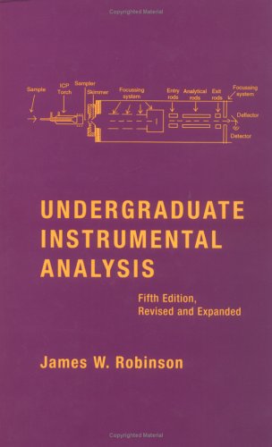 Beispielbild fr Undergraduate Instrumental Analysis zum Verkauf von Better World Books