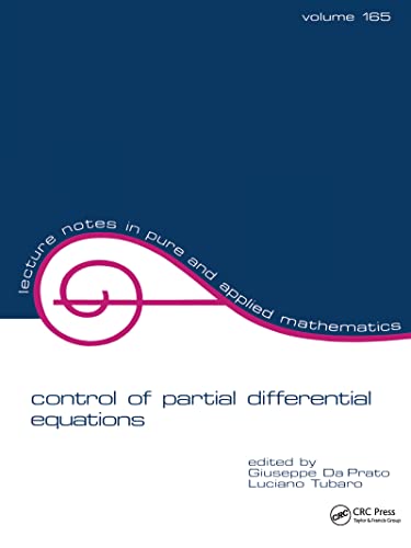 9780824792404: Control of Partial Differential Equations (Lecture Notes in Pure and Applied Mathematics)
