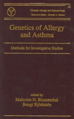 Stock image for Genetics of Allergy and Asthma : Methods for Investigative Studies (Clinical Allergy and Immunology Ser., Vol. 10) for sale by P.C. Schmidt, Bookseller