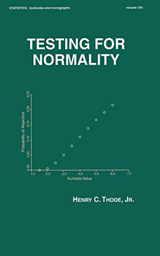 9780824796136: Testing For Normality (Statistics: Textbooks and Monographs)