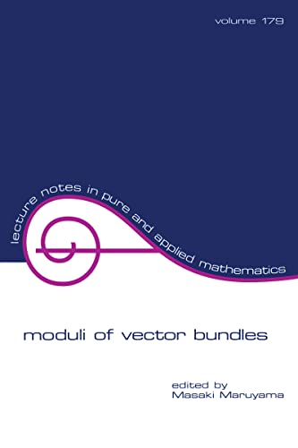 9780824797386: Moduli of Vector Bundles (Lecture Notes in Pure and Applied Mathematics)