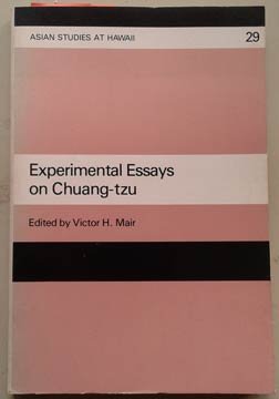 Imagen de archivo de Experimental Essays on Chuang-Tzu (Asian Studies at Hawaii) a la venta por Canal Bookyard