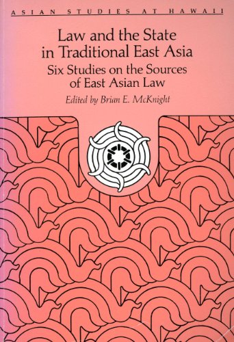 9780824808389: Six Studies on the Sources of East Asian Law (v. 1) (Law and the State in Traditional East Asia)