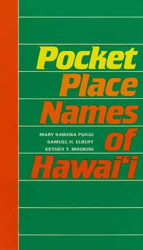 Beispielbild fr Pocket Place Names of Hawai'i zum Verkauf von SecondSale