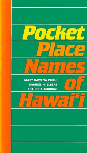 Stock image for Pocket Place Names of Hawai'i for sale by SecondSale