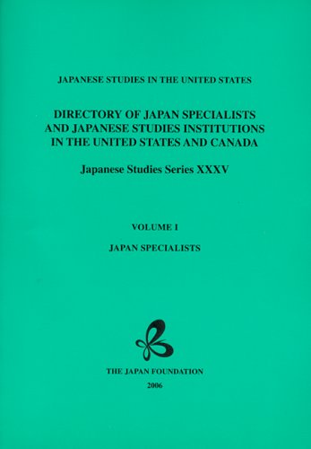 Directoroy of Japan Specialists and Japanese Studies Institutions in the United States and Canada