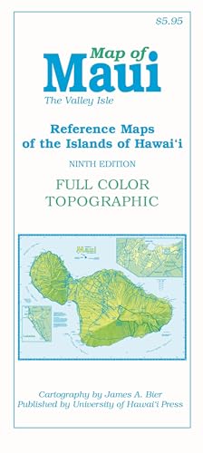 Beispielbild fr Map of Maui: The Valley Isle, 9th edition (Reference Maps of the Islands of Hawai  i) zum Verkauf von Books From California