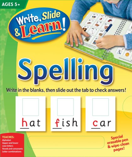 Spelling (Write, Slide & Learn) (9780824914028) by HINKLER BOOKS