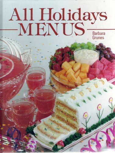 Stock image for All Holidays Menus for sale by Better World Books