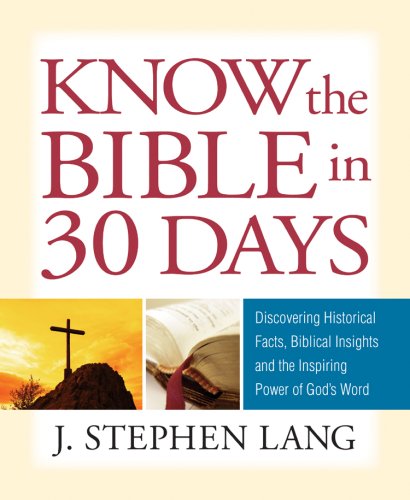 Beispielbild fr Know the Bible in 30 Days zum Verkauf von SecondSale