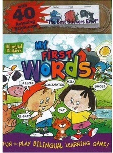 Beispielbild fr My First Words: Fun to Play Billingual Learning Game! [With 40 Reusable, Washable Stickers] zum Verkauf von ThriftBooks-Dallas