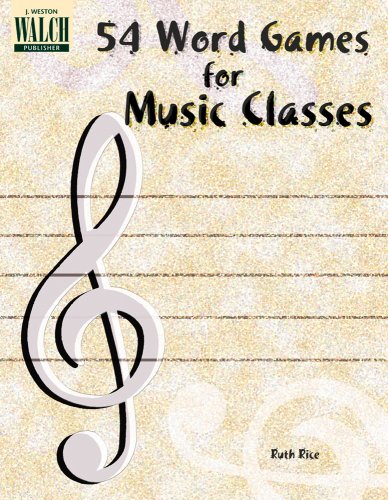 9780825115011: 54 Word Games for Music Classes