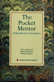 Beispielbild fr The Pocket Mentor a Handbook for Teachers zum Verkauf von Wonder Book