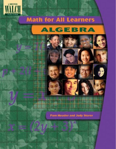 Beispielbild fr Math for All Learners: Algebra zum Verkauf von Wonder Book